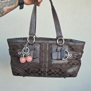 Coach Rare Vintage Braided Buckle Bag
